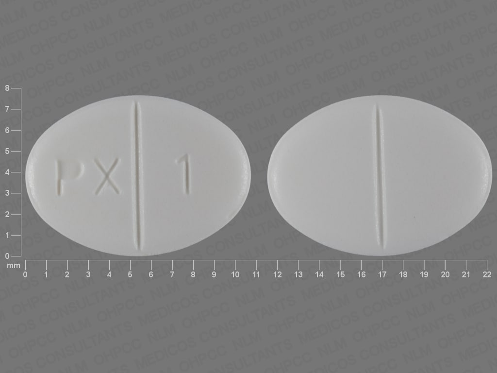 Image 1 - Imprint PX 1 - pramipexole 0.25 mg