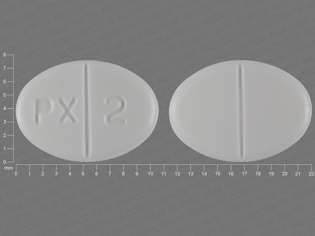 Image 1 - Imprint PX 2 - pramipexole 0.5 mg