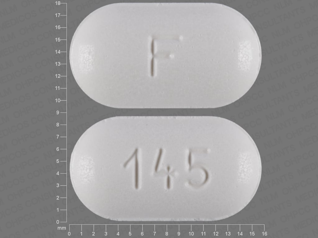 Pill Finder: F 145 White Elliptical / Oval - Medicine.com