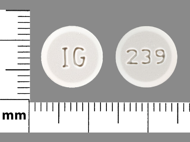 Pill Finder IG 239 White Round